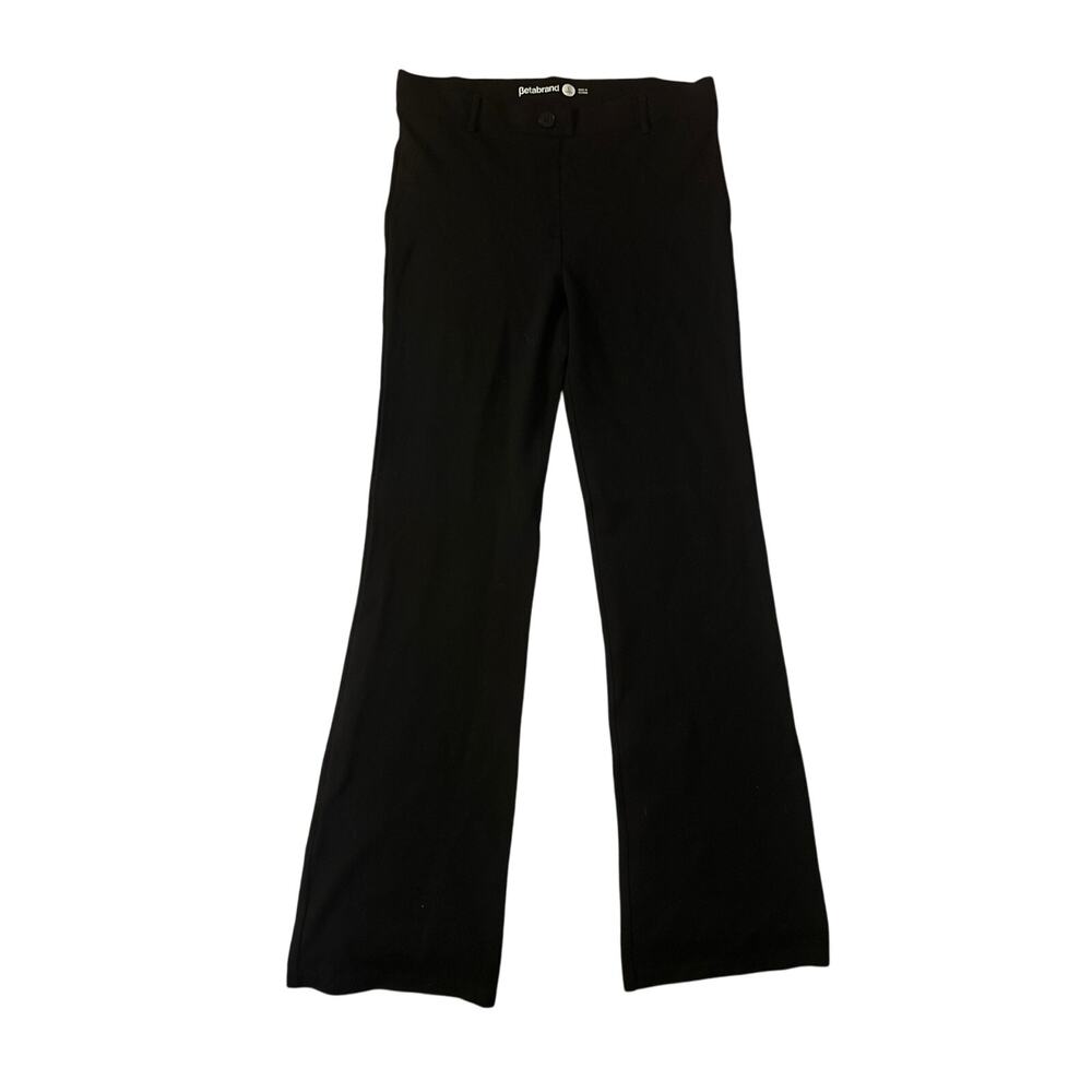 Betabrand Black Flare Leg Slacks